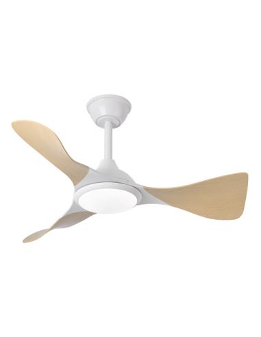 Ventilador Dc Caiman 36w 3600lm Bla/hay 89d 3aspas 6vel 3000-4500-6500k Remoto+reg.intensidad+memoria+temporizador