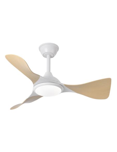 Ventilador Dc Caiman 36w 3600lm Bla/hay 89d 3aspas 6vel 3000-4500-6500k Remoto+reg.intensidad+memoria+temporizador