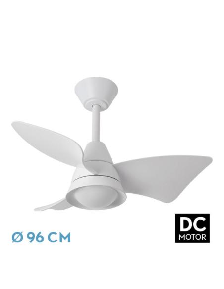Ventilador Dc Jaguar 30w 3000lm Blanco 96d 3aspas 6vel 3000-4500-6500k Remoto+reg.intensidad+memoria+temporizador