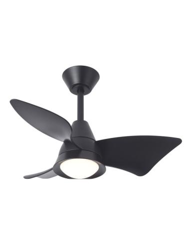 Ventilador Dc Jaguar 30w 3000lm Negro 96d 3aspas 6vel 3000-4500-6500k Remoto+reg.intensidad+memoria+temporizador