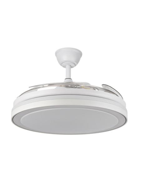 Ventilador Dc Esparta Maxi 80w 10255lm Blanco 132d 5asp 3000-4000-6000k Remoto+temporizador+memoria