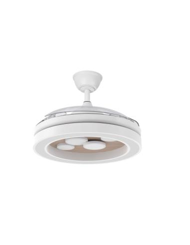 Ventilador Dc Cupido 55w Blanco/haya 3asp.107d 4960l 3000-4500-6500k Reg.intensidad+remoto+memoria+temporizador