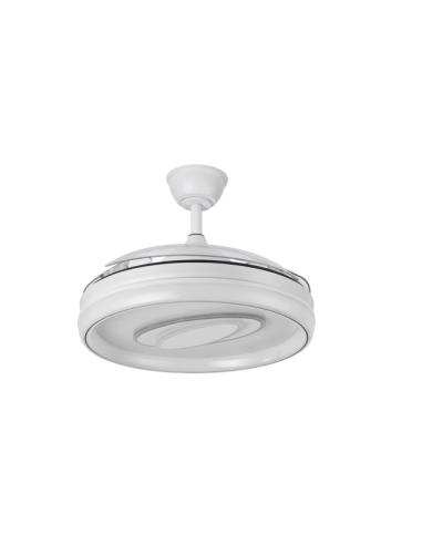 Ventilador Dc Maracana 57w Blanco 3asp.107d 5980lm 3000-4500-6500k Reg.intensidad+remoto+memoria+temporizador
