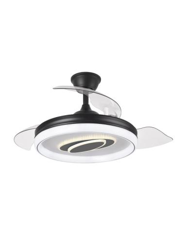 Ventilador Dc Maracana 57w Negro 3asp.107d 5980lm 3000-4500-6500k Reg.intensidad+remoto+memoria+temporizador
