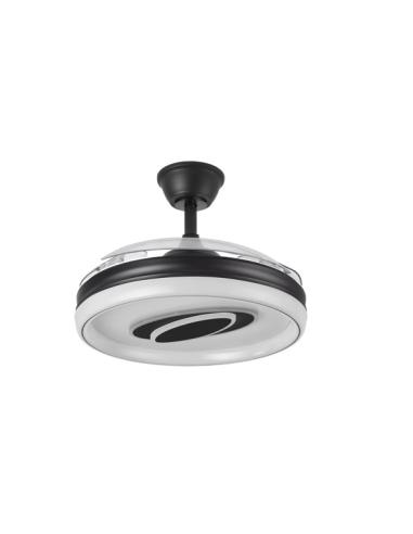 Ventilador Dc Maracana 57w Negro 3asp.107d 5980lm 3000-4500-6500k Reg.intensidad+remoto+memoria+temporizador