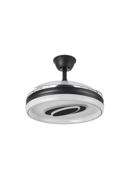 Ventilador Dc Maracana 57w Negro 3asp.107d 5980lm 3000-4500-6500k Reg.intensidad+remoto+memoria+temporizador