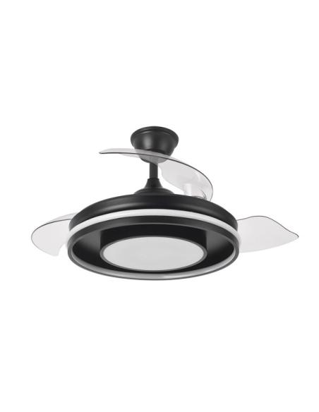 Ventilador Dc Pitufo 57w Nergro 3asp107d 3990lm Rgb +3000-4500-6500k Reg.intensidad+remoto+memo+temporiz