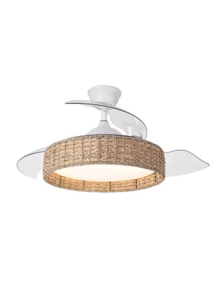 Ventilador Dc Canario 59w Blanco/natural 3asp.107d 6980lm 3000-4500-6500k Reg.intensidad+remoto+memoria+temporizador