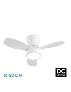 Ventilador Dc Piton 24w 2160lm Blanco 3asp 3velocidades 62d 3000-4000-6500k,remoto+reg.intensidad+temporizador