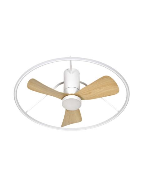 Ventilador Dc Oporto 56w Blan/haya 3asp.84d 5600lm 3000-4000-6500k 6vel Remot,tempo,3int.rg
