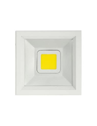 Downlight Cuad. Poseidon Led 20w 2000lm Blanco 19x19x8 6500k
