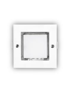 Downlight Empot. Cuad. Mini Down Blanco1xe27 Bombilla Bajo Cons. Incluida 11w 7,7x12x12cm Corte 10,8x10,8cm