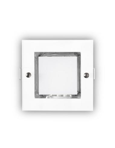 Downlight Empot. Cuad. Mini Down Blanco1xe27 Bombilla Bajo Cons. Incluida 11w 7,7x12x12cm Corte 10,8x10,8cm