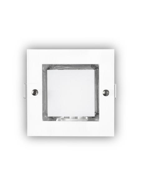 Downlight Empot. Cuad. Mini Down Blanco1xe27 Bombilla Bajo Cons. Incluida 11w 7,7x12x12cm Corte 10,8x10,8cm