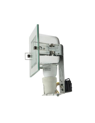 Downlight Empot. Cuad. Mini Down Blanco1xe27 Bombilla Bajo Cons. Incluida 11w 7,7x12x12cm Corte 10,8x10,8cm