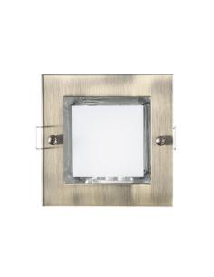 Downlight Empot. Cuad. Mini Down Cuero 1xe27 Bombilla Bajo Cons Incluida 11w 7,7x12x12cm Corte 10,8x10,8cm