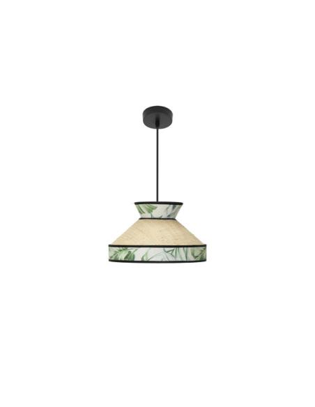 Colgante Constantinopla 1xe27 Beis/verde Regx30x30cm