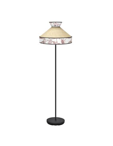 Pie Salon Constantinopla 1xe27 Beis/rojo 156x40x40cm