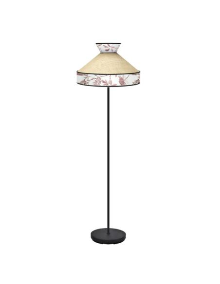 Pie Salon Constantinopla 1xe27 Beis/rojo 156x40x40cm