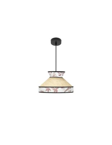 Colgante Constantinopla 1xe27 Beis/rojo Regx30x30cm