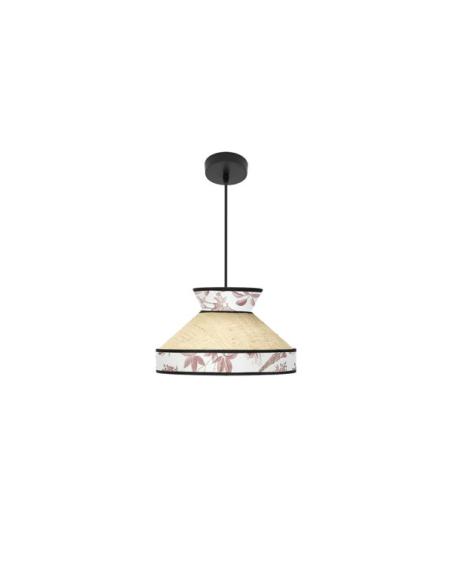 Colgante Constantinopla 1xe27 Beis/rojo Regx30x30cm
