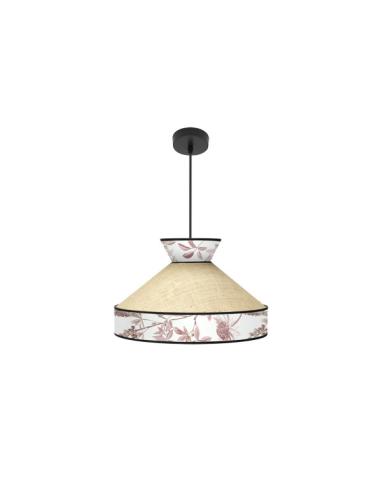 Colgante Constantinopla 1xe27 Beis/rojo Regx40x40cm