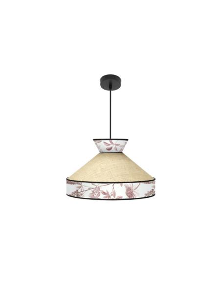 Colgante Constantinopla 1xe27 Beis/rojo Regx40x40cm