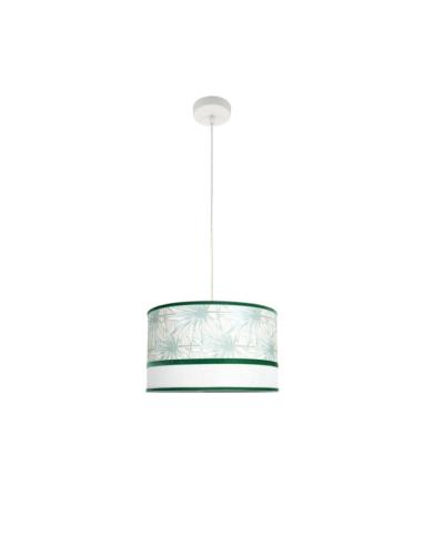 Colgante Caledonia 1xe27 Blanco/verde Regx40x40cm