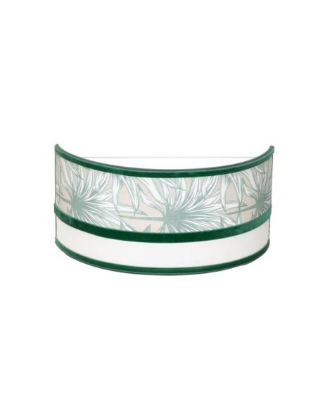 Aplique Caledonia 1xe27 Blanco/verde 15,5x33x13cm