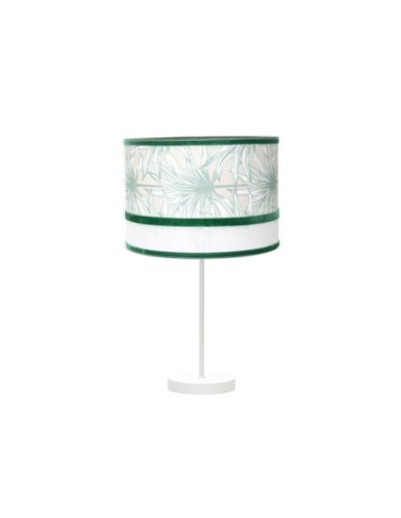 Sobremesa Grand. Caledonia 1xe27 Blanco/verde 61x30x30cm