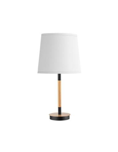 Sobremesa Alondra 1xe14 Negro-haya/blanco 45x25x25cm