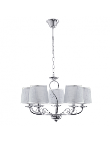 Lampara Sumba 5xe14 Cromo REGx53x53