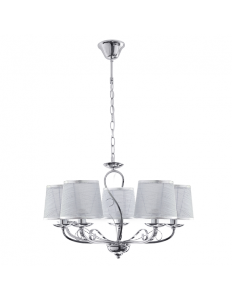 Lampara Sumba 5xe14 Cromo REGx53x53