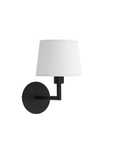 Aplique Paraiso 1xe14 Negro/blanco 27x15x25cm