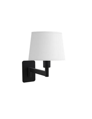 Aplique Cueza 1xe14 Negro/blanco 24x15x28cm