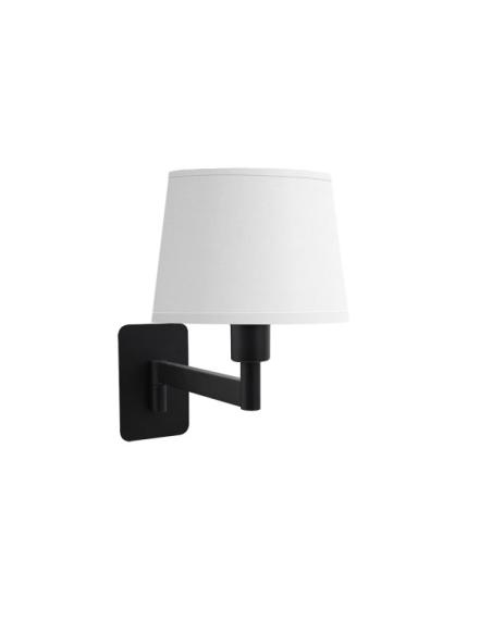 Aplique Cueza 1xe14 Negro/blanco 24x15x28cm