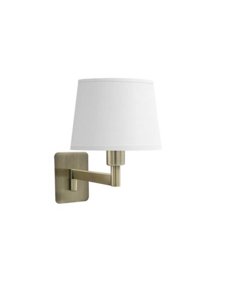 Aplique Cueza 1xe14 Cuero/blanco 24x15x28cm