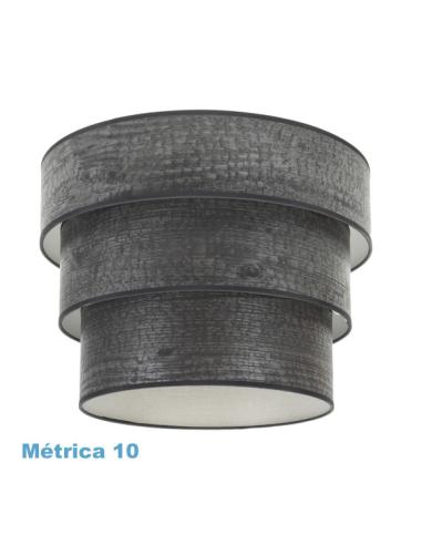 Pantalla Colgante Triple Smile M10 Madera Negra 50dx40dx28h