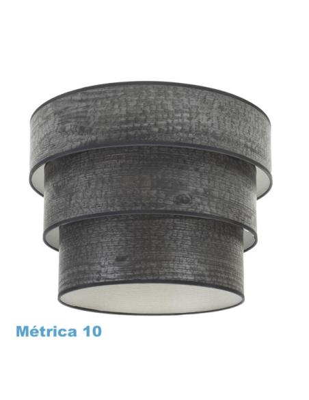 Pantalla Colgante Triple Smile M10 Madera Negra 50dx40dx28h