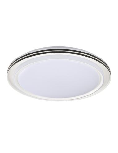 Plafon Yunke 72w 3000-4000-6000k Blanco/Negro 40d Reg.int 6480lm C/remoto