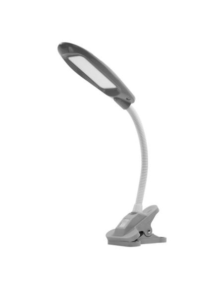 Flexo Sajas 5w 6000k Gris C/pinza Orientab.400lm 46x11,5x20cm