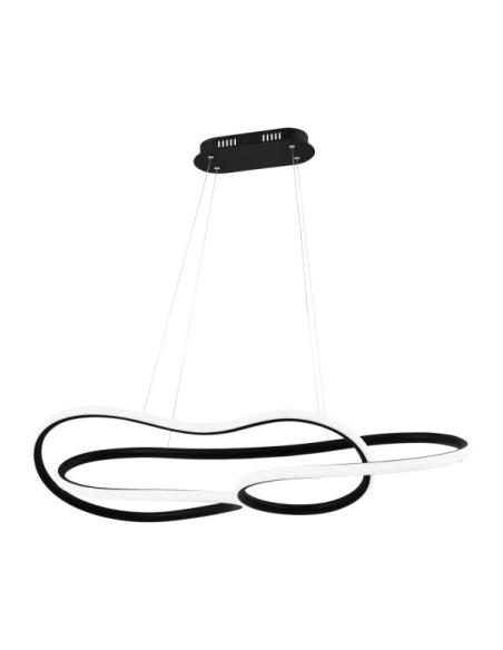 Colgante Bagdag Negro 60w 4000k Regx103x38cm 5100lm C/remoto, Reg.intensidad Y Memoria