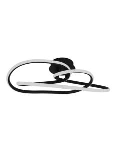 Lampara Bagdag Negra 50w 4000k 26,5x84x32cm4250lm C/remoto, Reg.intensidad Y Memoria