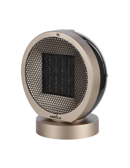 Termovent.ptc Ceramico Pomelo 2000w Negro/oro 2pot 3fun.rotatorio Antivuelco.seguro 29,3x24x18cm