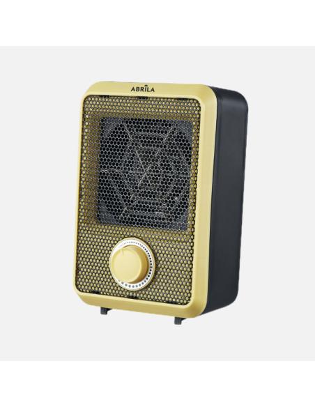 Termoventilador Elect.Carpe 600w Amarillo/negro Antivuelco,Prot.seguridad,termost.reg.18,7x11,7x10,3cm
