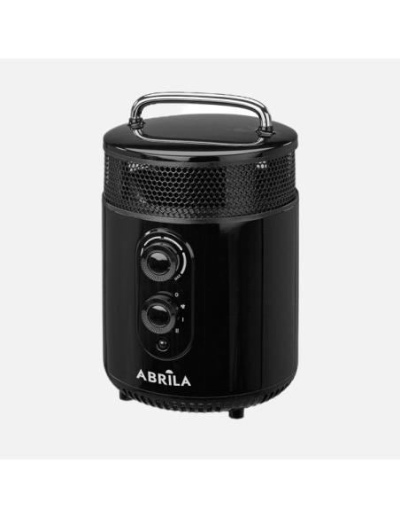 Termovent.ceramico Ptc Isquia 1800w Negro 2pot.3funciones,antivuelco.termost.regulable.asa 28,5x18,5x18,5cm