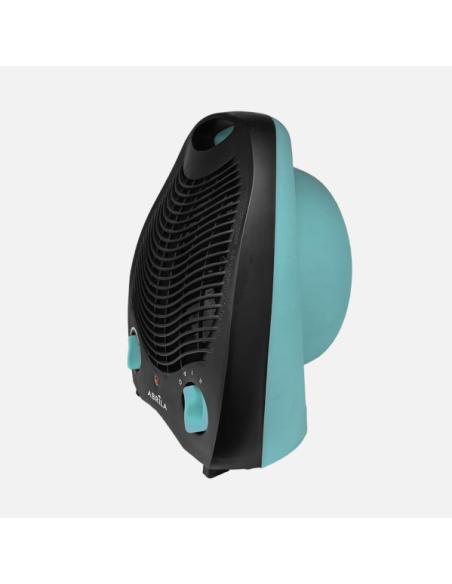 Termoventilador Elect.lubian 2000w Turquesa/negro 2potencias 3fun.sist.seguridad,Termostato Reg.26,5x21x13cm