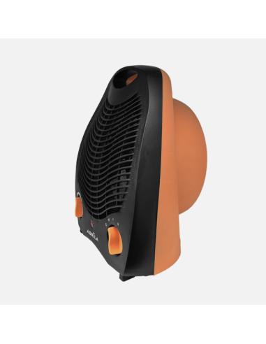 Termoventilador Elect.lubian 2000w Naranja/negro 2potencias 3fun.sist.seguridad,Termostato Reg.26,5x21x13cm