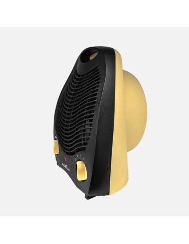 Termoventilador Elect.lubian 2000w Amarillo/negro 2potencias 3fun.sist.seguridad,Termostato Reg.26,5x21x13