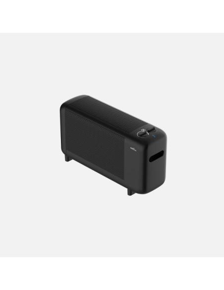 Radiador De Mica Pinsapo 1000w Negro 2pot Antivuelco Luz Ind.protecc.seg.termost.reg.29x50x16cm